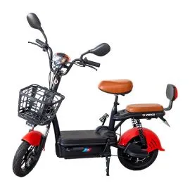 Bicicleta eléctrica 4209 D2-Lifepo4 48V 12Ah roja. Islagrande.com