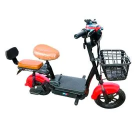 Bicicleta eléctrica 4209 D2-Lifepo4 48V 12Ah roja. Islagrande.com