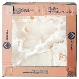 Marmolina Glossy Ceramic Tile (400x400x8mm), box of 1.6m2. islagrande.com