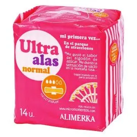 Normal Ultra Wings Sanitary Pads ALIMERKA 14U