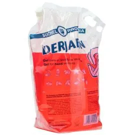 Jabón detergente para manos DERJABON 20kg (Caja con 4 DOY PACK de 5Kg cada uno).islagrande.com