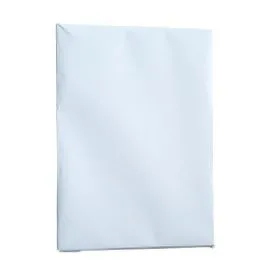 Pack of 500 A4 sheets, 75 g (8.27″ × 11.69″), rectangular white pack, ideal for printers and copiers. islagrande.com