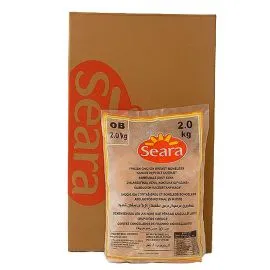 2kg Seara chicken breast, packed and frozen, ideal for preparing nutritious and flavorful meals. Islagrande.com