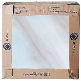 Losa de piso Gres Cerámico Mármol 2 Betas, (400x400x8mm), caja de 1.6m2. Islagrande.com