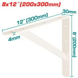 8″ × 12″ shelf brackets. islagrande.com