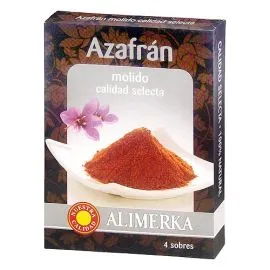 Azafrán molido ALIMERKA 4 Sobres 400mg.islagrande.com