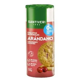Galleta Digestive/Arándanos 0% azucar SANTIVERI 190g.islagrande.com