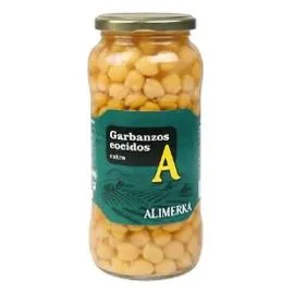 Cooked Chickpeas ALIMERKA Jar 570g