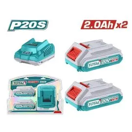 Charger Kit + 2 Lithium-ion Batteries P20S 2Ah