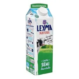 Semi-skimmed UHT Milk LEYMA Elopak with Cap 1L