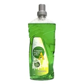 Container of ALIMERKA Pine Household Cleaner 1.5L in green with a white and green label on a white background. islagrande.com