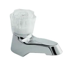 Llave sencilla lavamanos cromada. islagrande.com