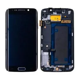 LCD screen with frame compatible with Samsung Galaxy S6 Edge. islagrande.com