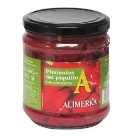 Whole Extra Piquillo Pepper ALIMERKA 380g
