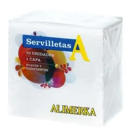 White Napkin ALIMERKA 30X30 70U