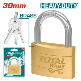 Heavy-duty brass padlock