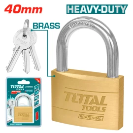 Heavy-duty brass padlock