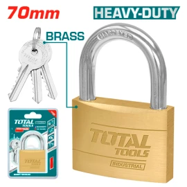 Heavy-duty brass padlock