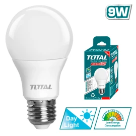 LED Bulb E27 9W White Light 6500K, compact design, standard base, and bright light for interiors and offices. islagrande.com